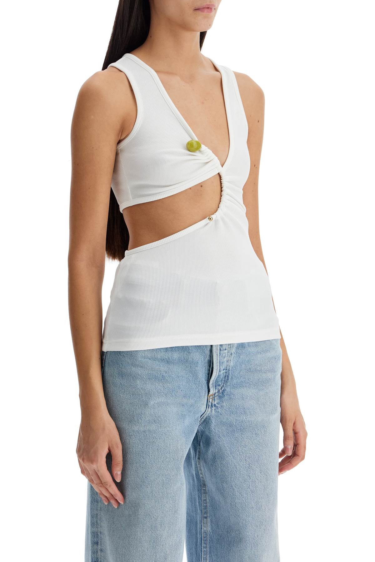 "stone Arc Tank Top For  - White