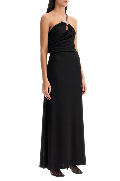 One-shoulder Maxi Dress With  - Black