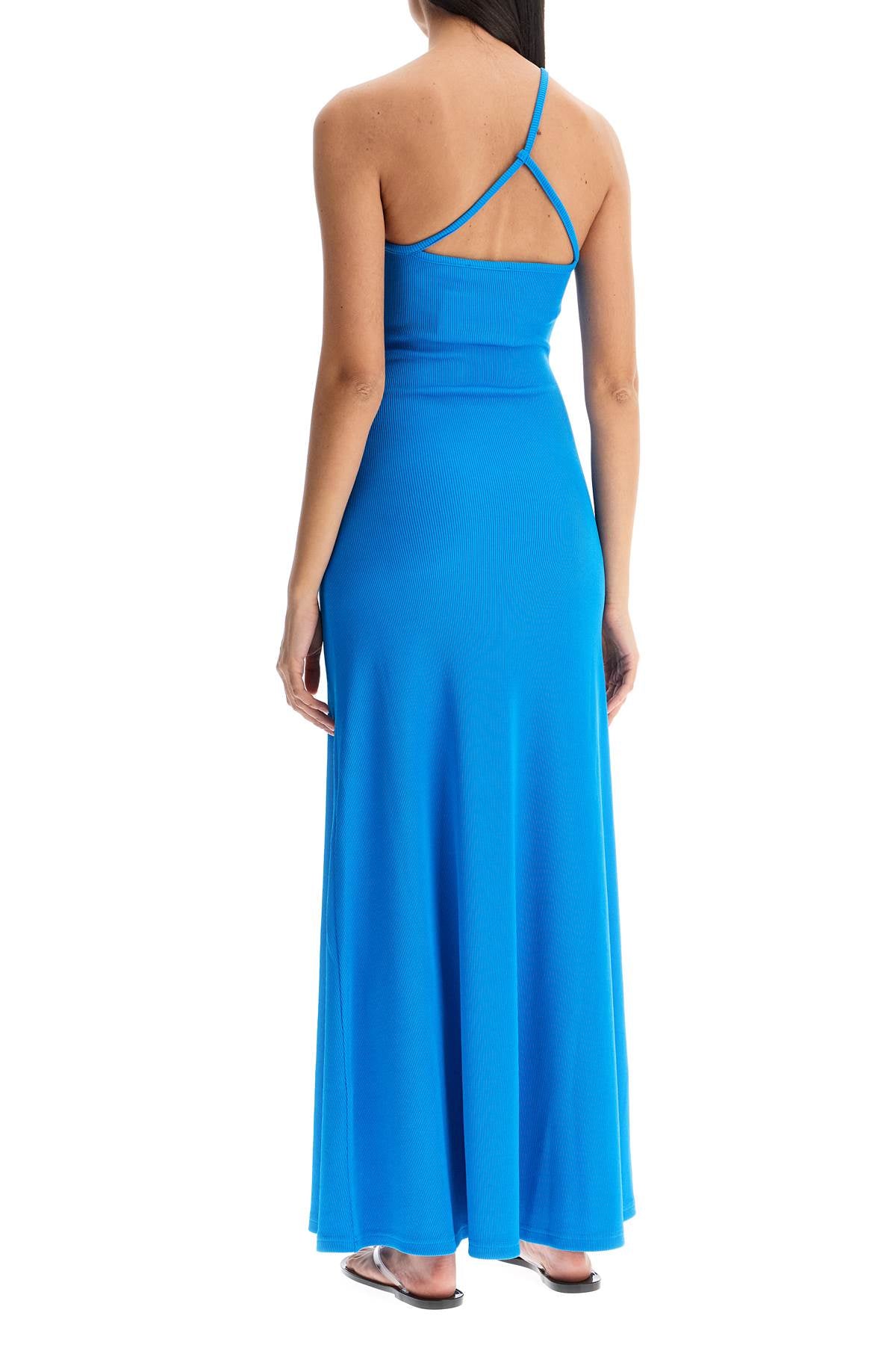 One-shoulder Maxi Dress With  - Blue