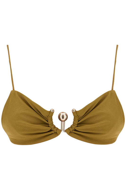 Ruched Orbit Bikini  - Khaki