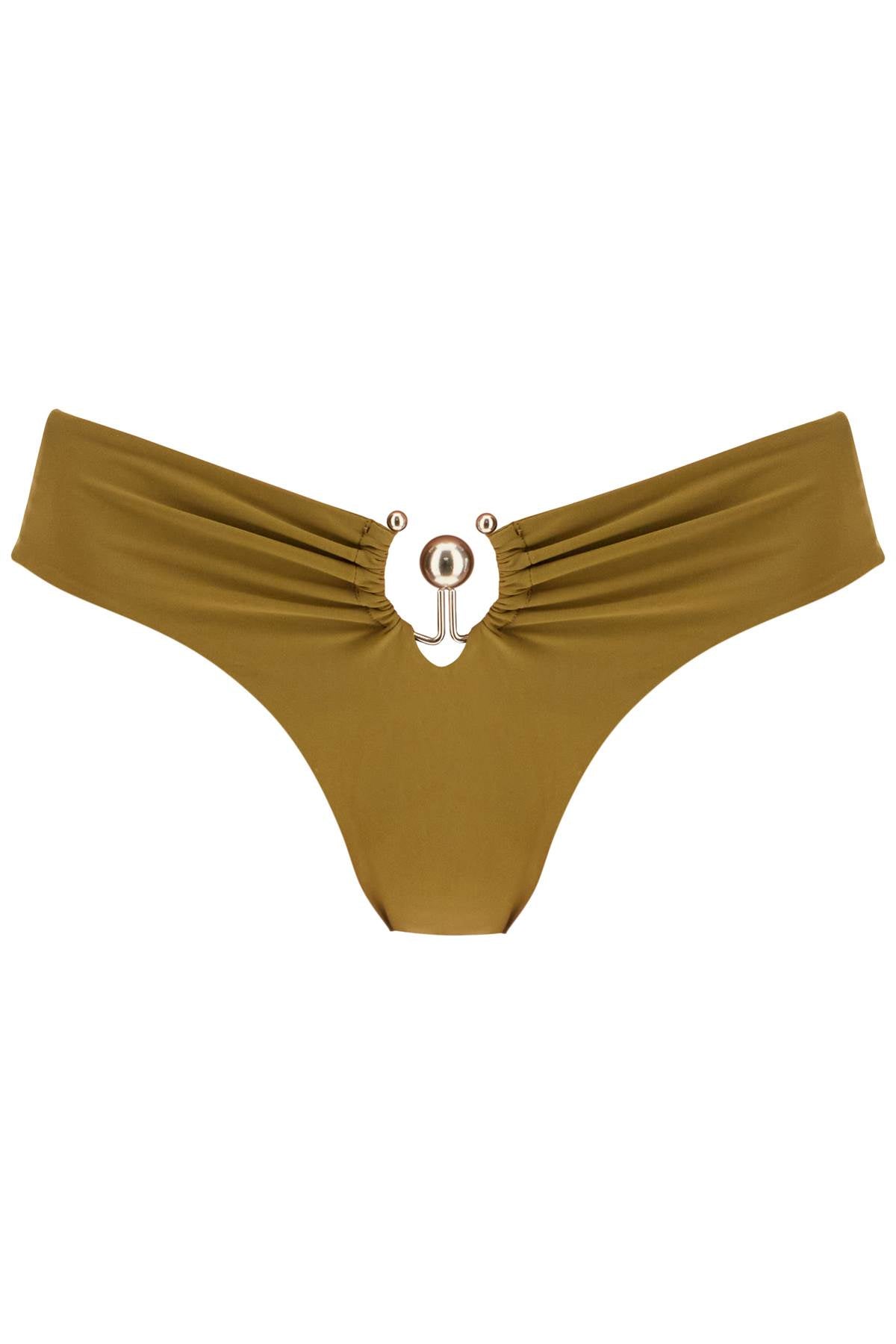 Ruched Orbit Bikini  - Khaki