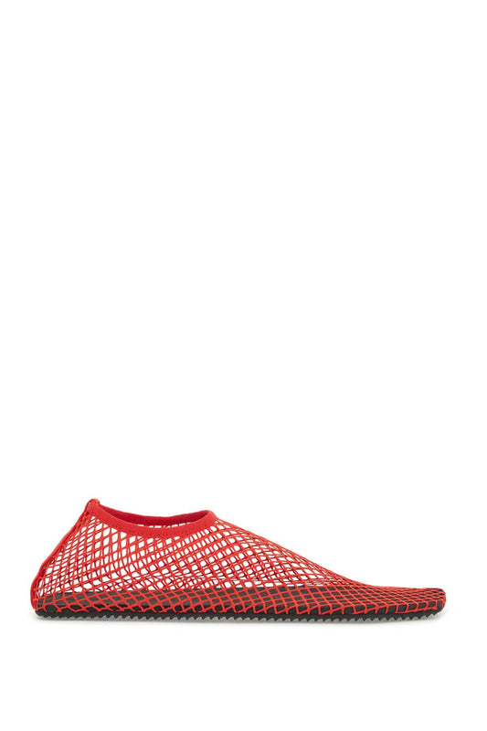 Mesh Ballet Flats For Women  - Red