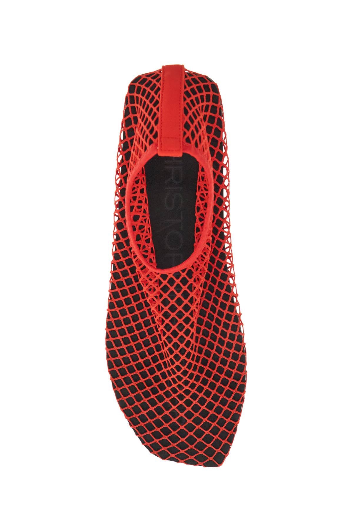 Mesh Ballet Flats For Women  - Red