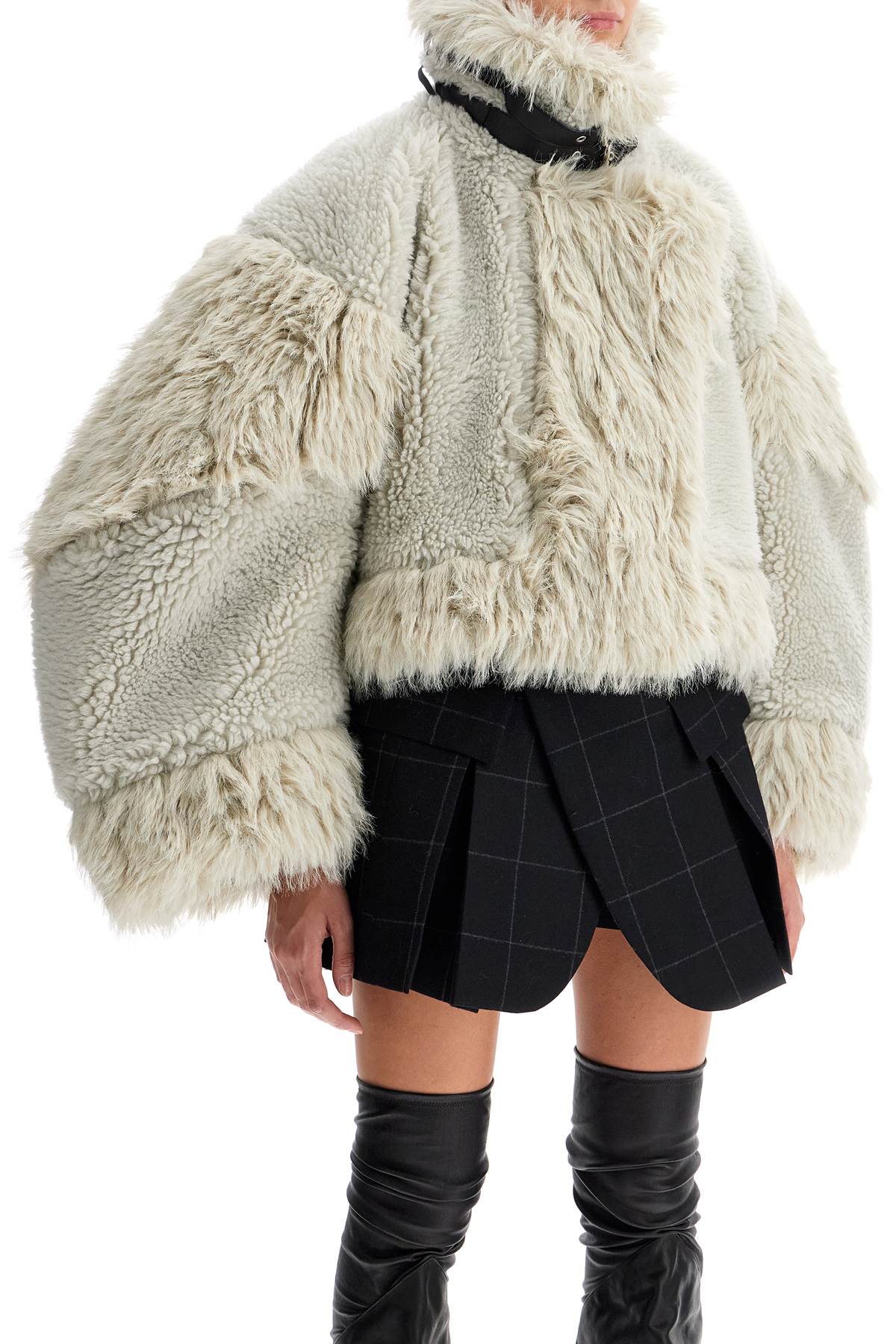 Shearling Effect Bl  - Grey