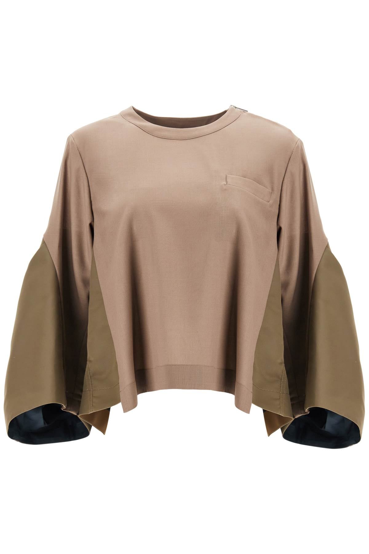 Top Two-material  - Beige