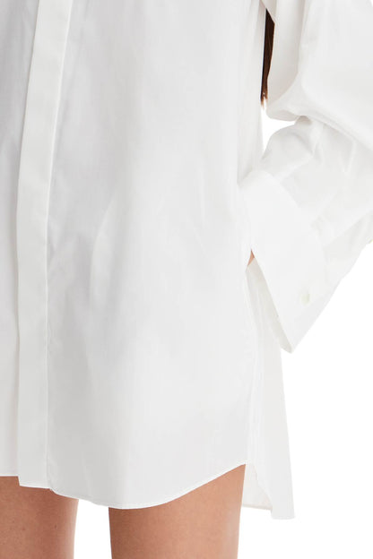 Mini Poplin Blouse In Chem  - White