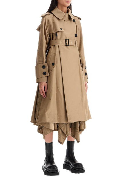 In Pelle  Gabardine Trench  - Beige