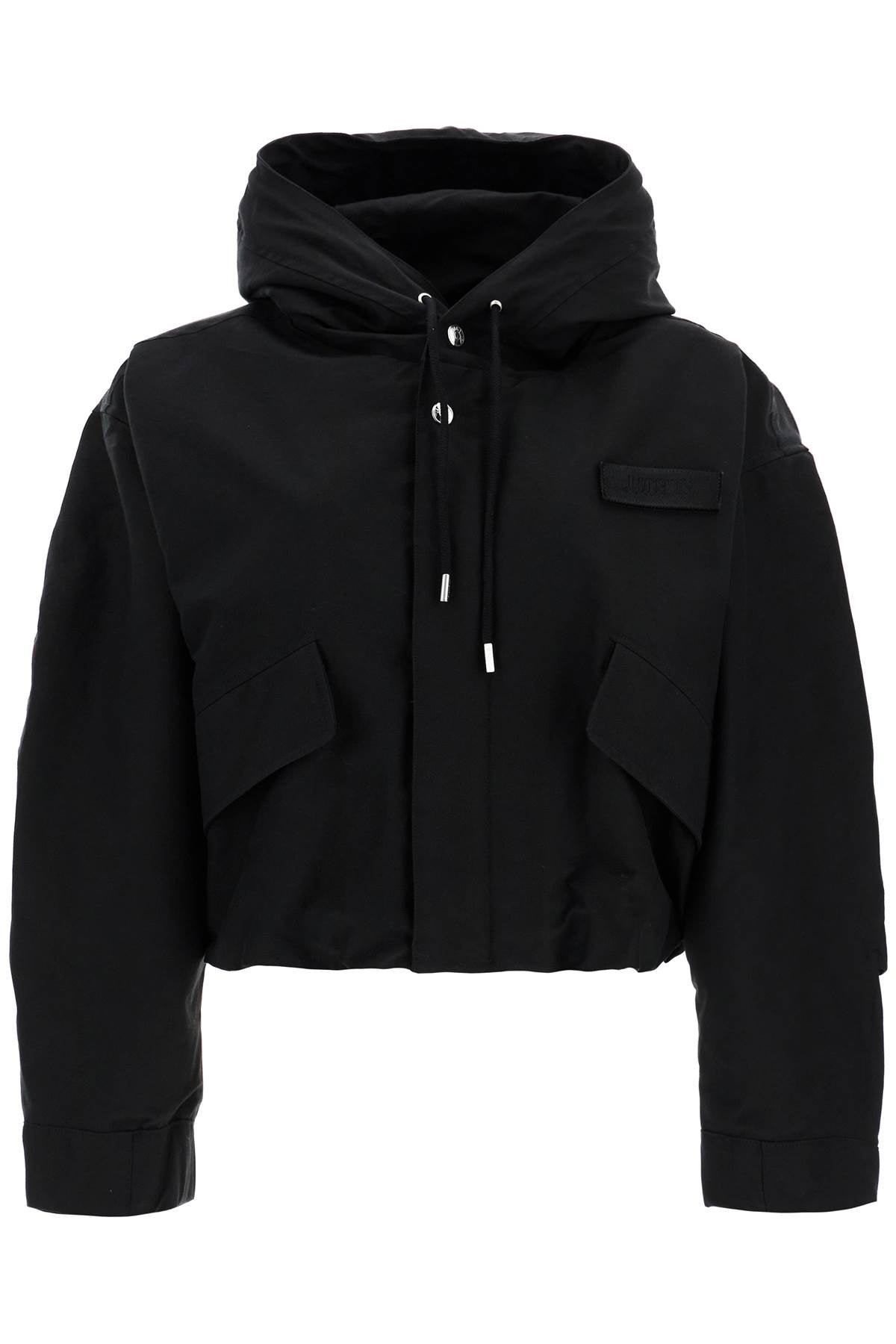 Short Caraco Parka Jacket '  - Black