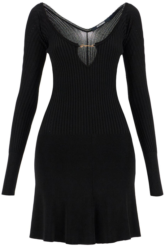 Knit Dress 'the Mini Robe Pr  - Black