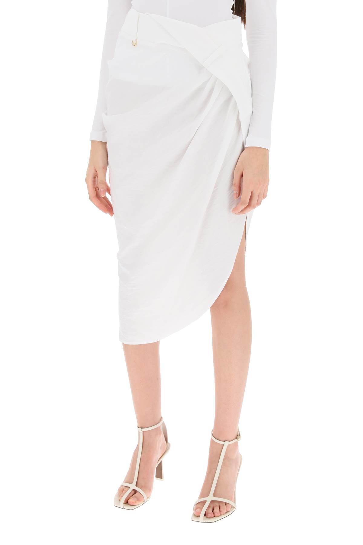 La Jupe Saudade Asymmetric Skirt  - White