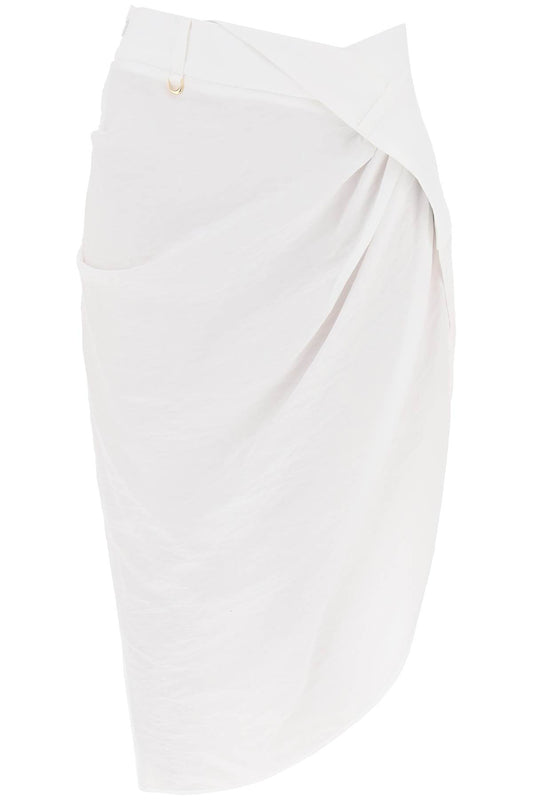 La Jupe Saudade Asymmetric Skirt  - White