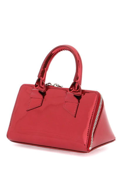 Mirror-effect Friday Mini Bag  - Red