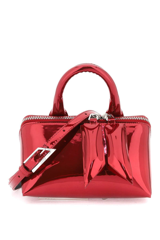 Mirror-effect Friday Mini Bag  - Red