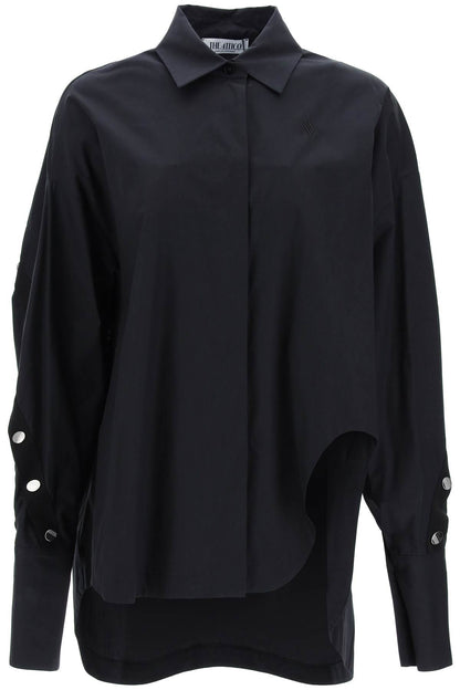 Shirt With Monogram Snap Buttons  - Black