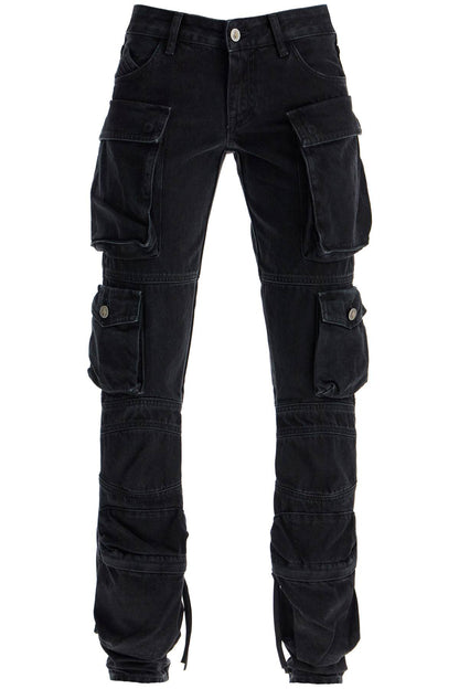 Essie Flared Cargo Pants  - Black