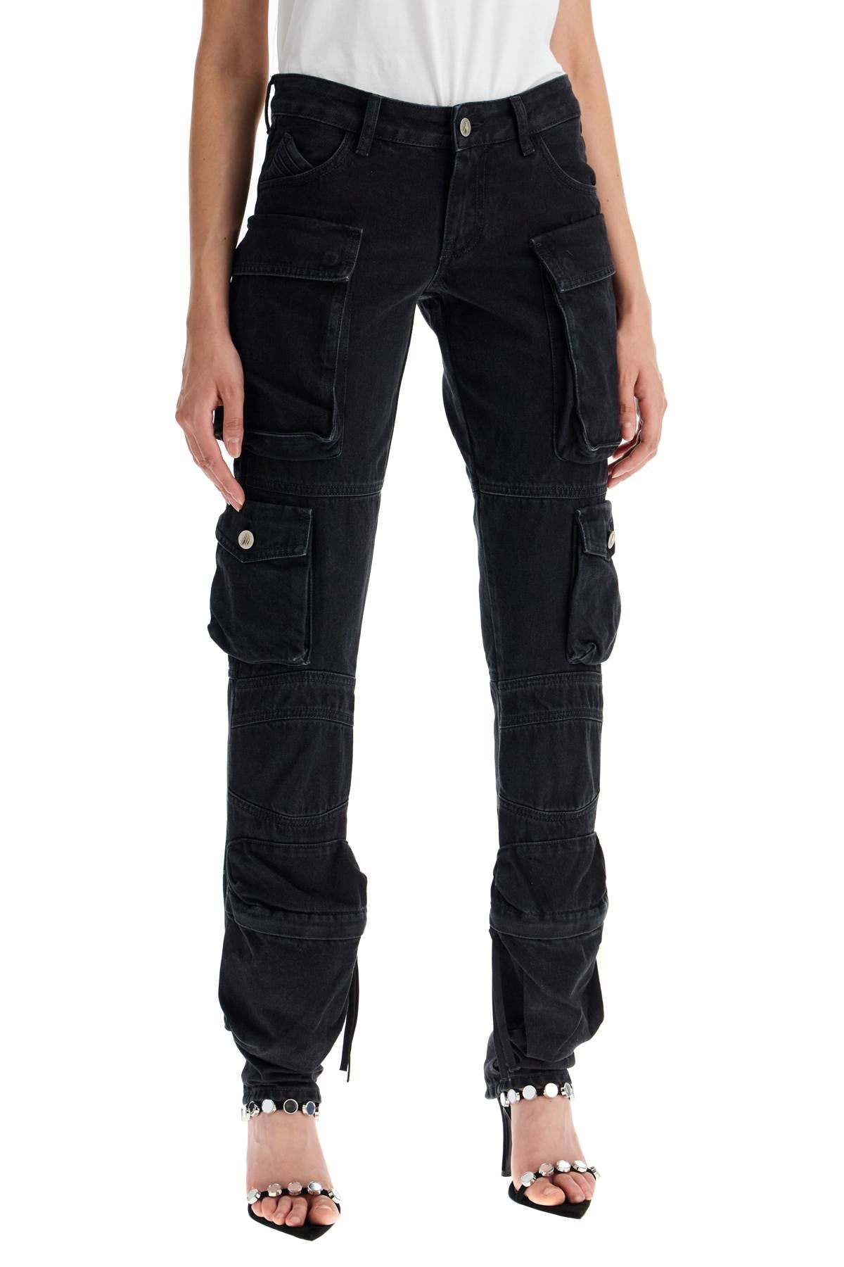 Essie Flared Cargo Pants  - Black