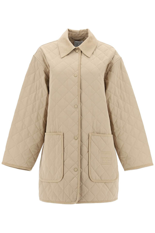 Quilted Barn Jacket  - Beige