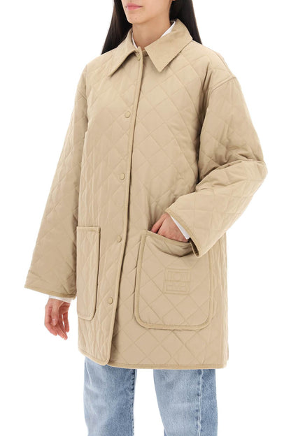 Quilted Barn Jacket  - Beige