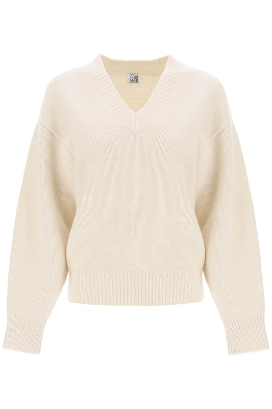 Wool And Cashmere Sweater  - White