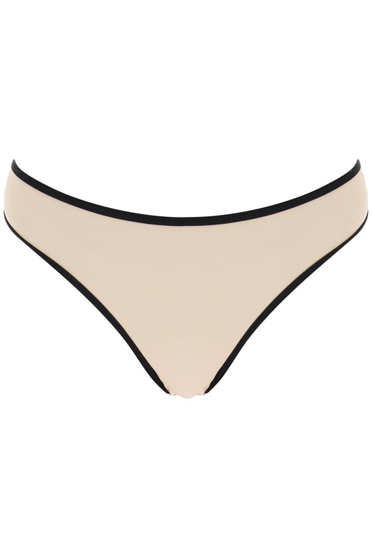 "bikini Briefs With Contrasting Edge  - Beige