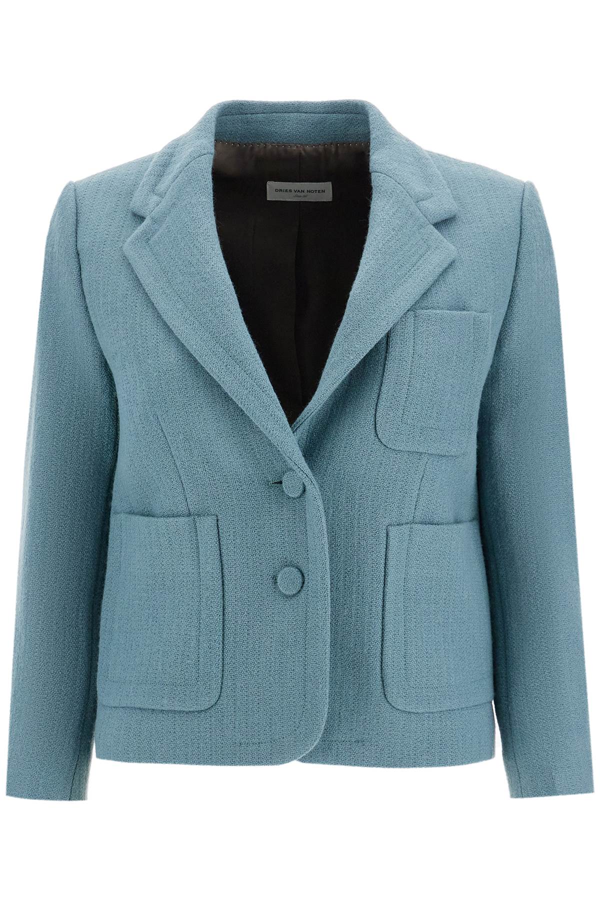 Short Wool Jacket For Women By Bam  - Light Blue