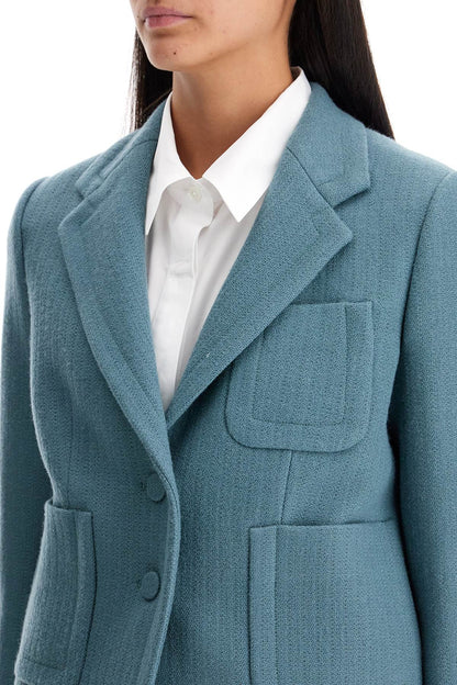 Short Wool Jacket For Women By Bam  - Light Blue