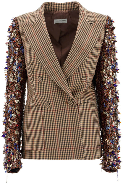 'beaume Plaid Jacket With  - Beige