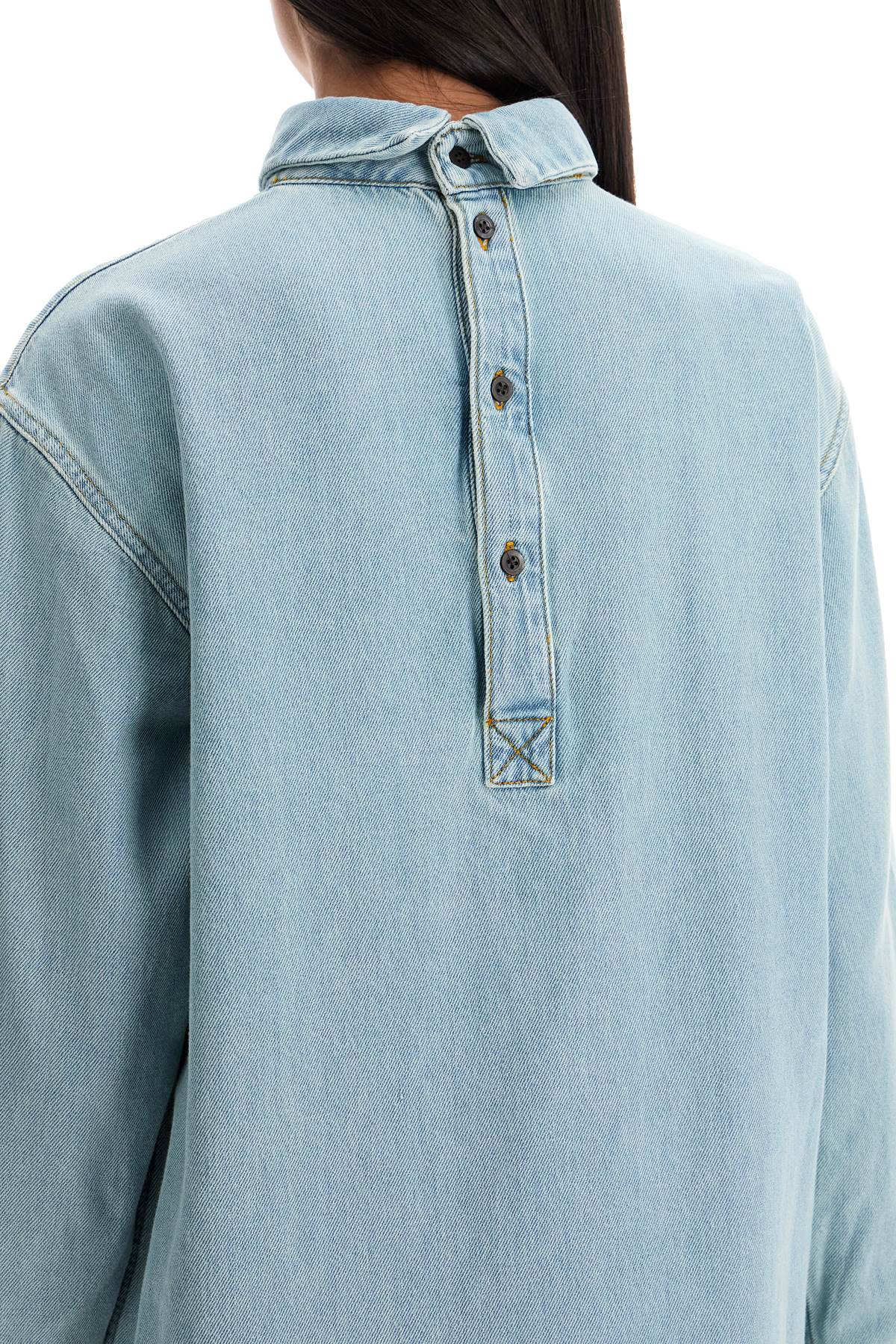 Long Denim Shirt From Corso Course  - Light Blue