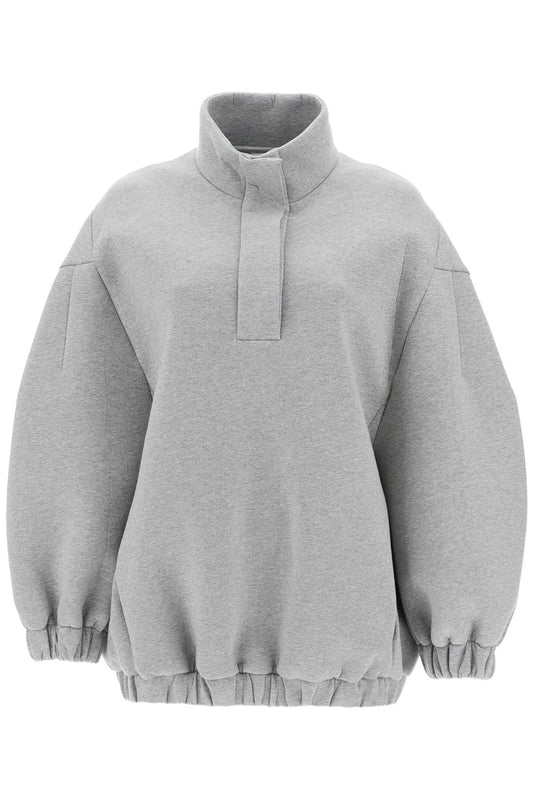 "oversized High-neck Sweat  - Grigio