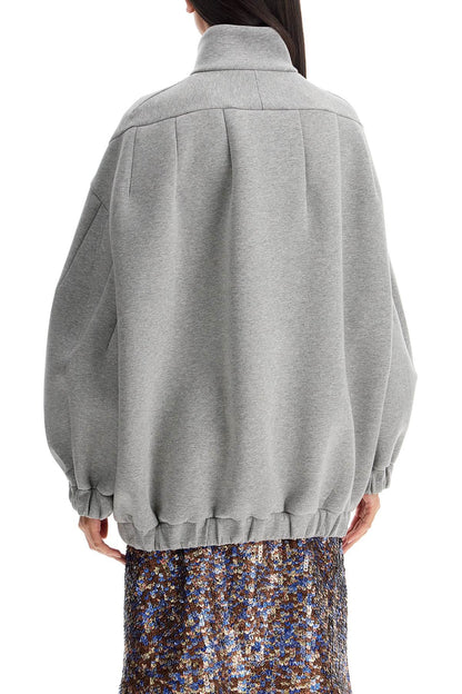 "oversized High-neck Sweat  - Grigio