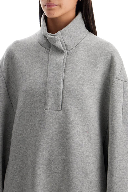 "oversized High-neck Sweat  - Grigio