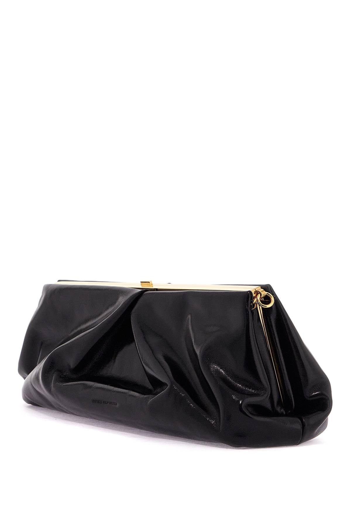 Large Naplak Clutch Bag  - Black