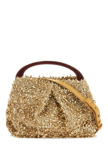 Handbag With Embellishments  - Gold