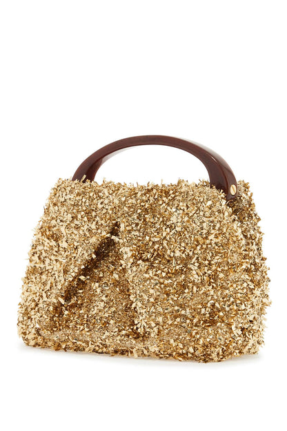 Handbag With Embellishments  - Gold