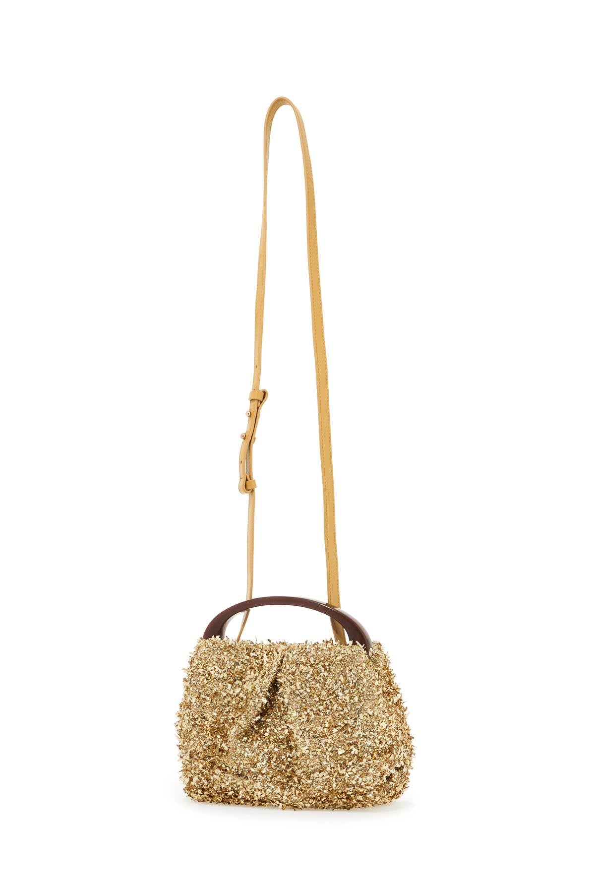 Handbag With Embellishments  - Gold