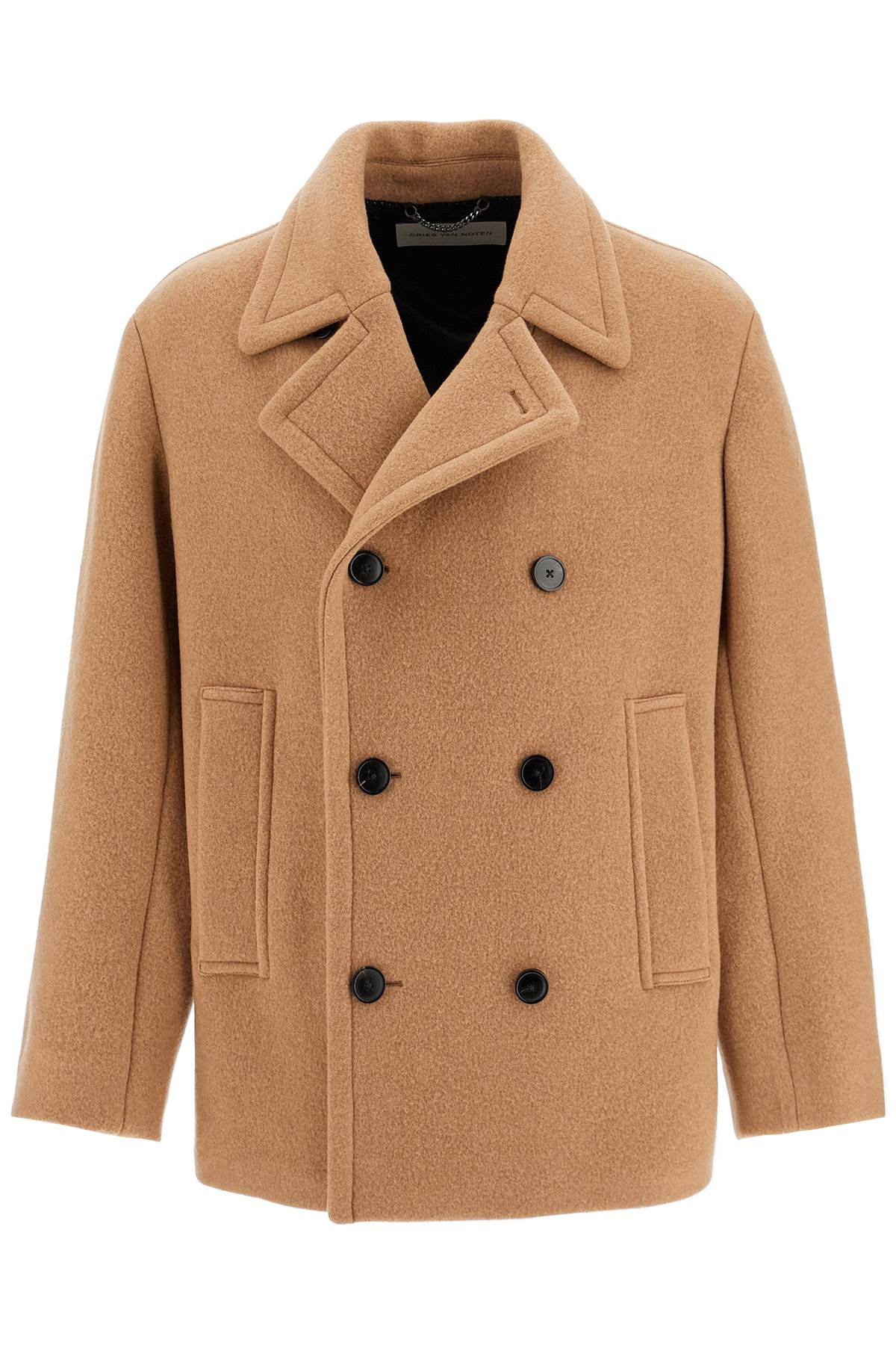 Wool Coat For Men  - Beige