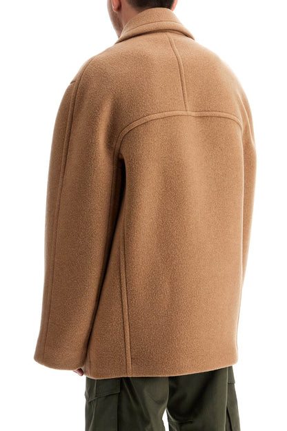 Wool Coat For Men  - Beige