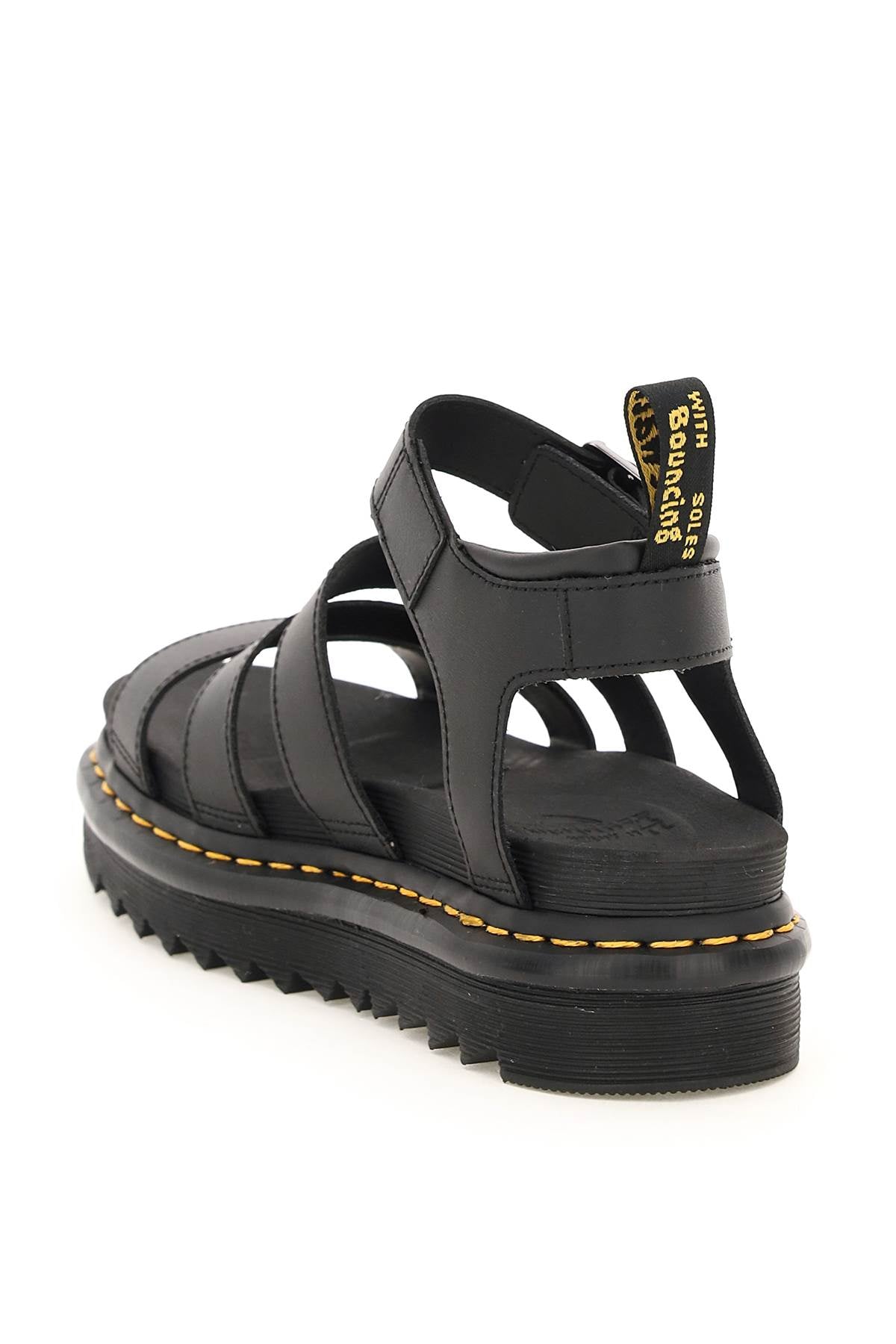 Hydro Leather Blaire Sandals  - Black