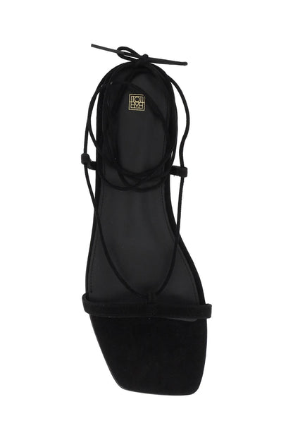 Suede Sandals For Women  - Black