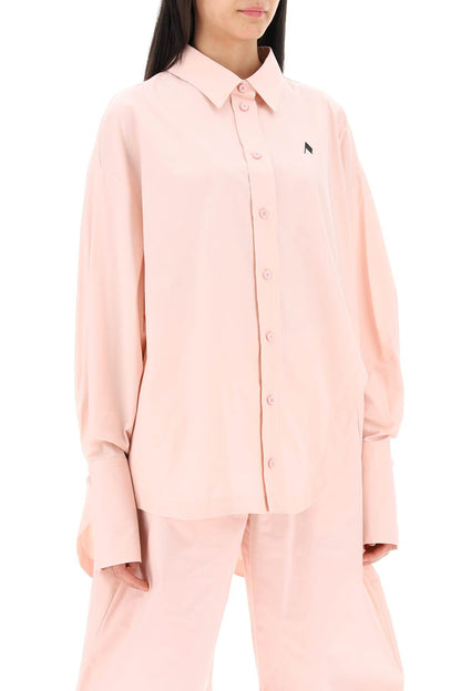 Diana Oversized Asymmetric Shirt  - Pink