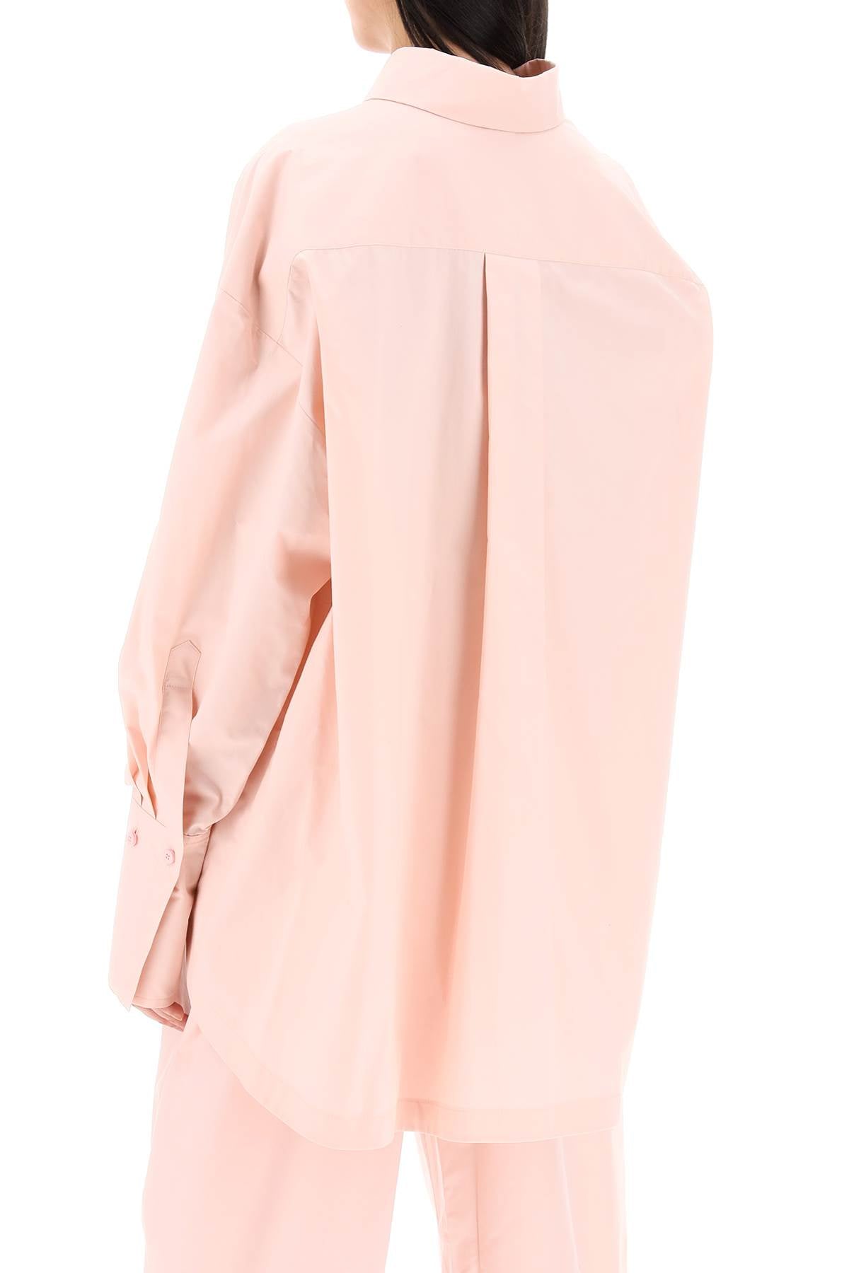 Diana Oversized Asymmetric Shirt  - Pink