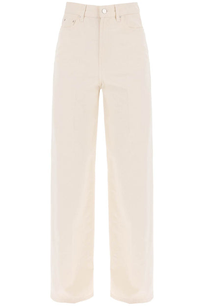 Organic Cotton Wide Leg Jeans.  - Neutro