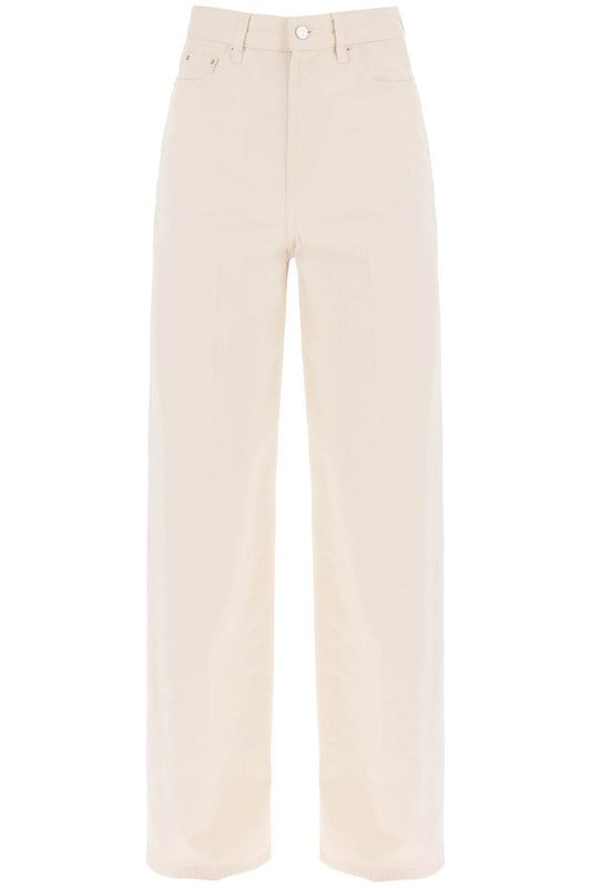 Organic Cotton Wide Leg Jeans.  - Neutro