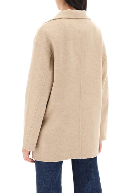 Double-faced Wool Jacket  - Beige