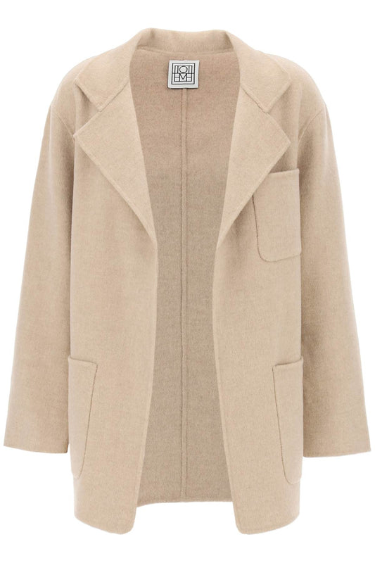 Double-faced Wool Jacket  - Beige