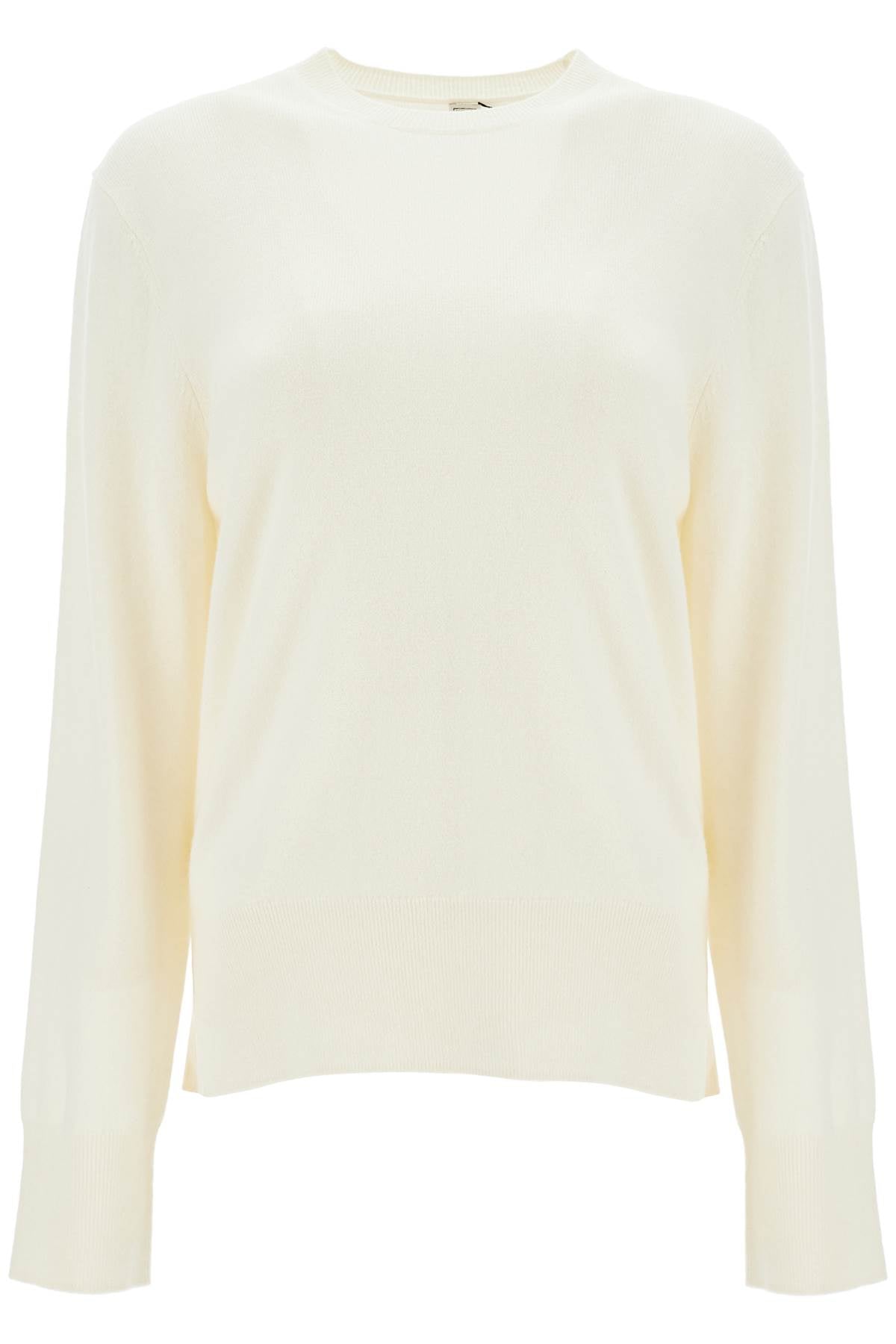 Crew-neck Cashmere Knit  - White