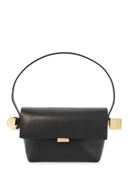 Round Square Shoulder Bag  - Black