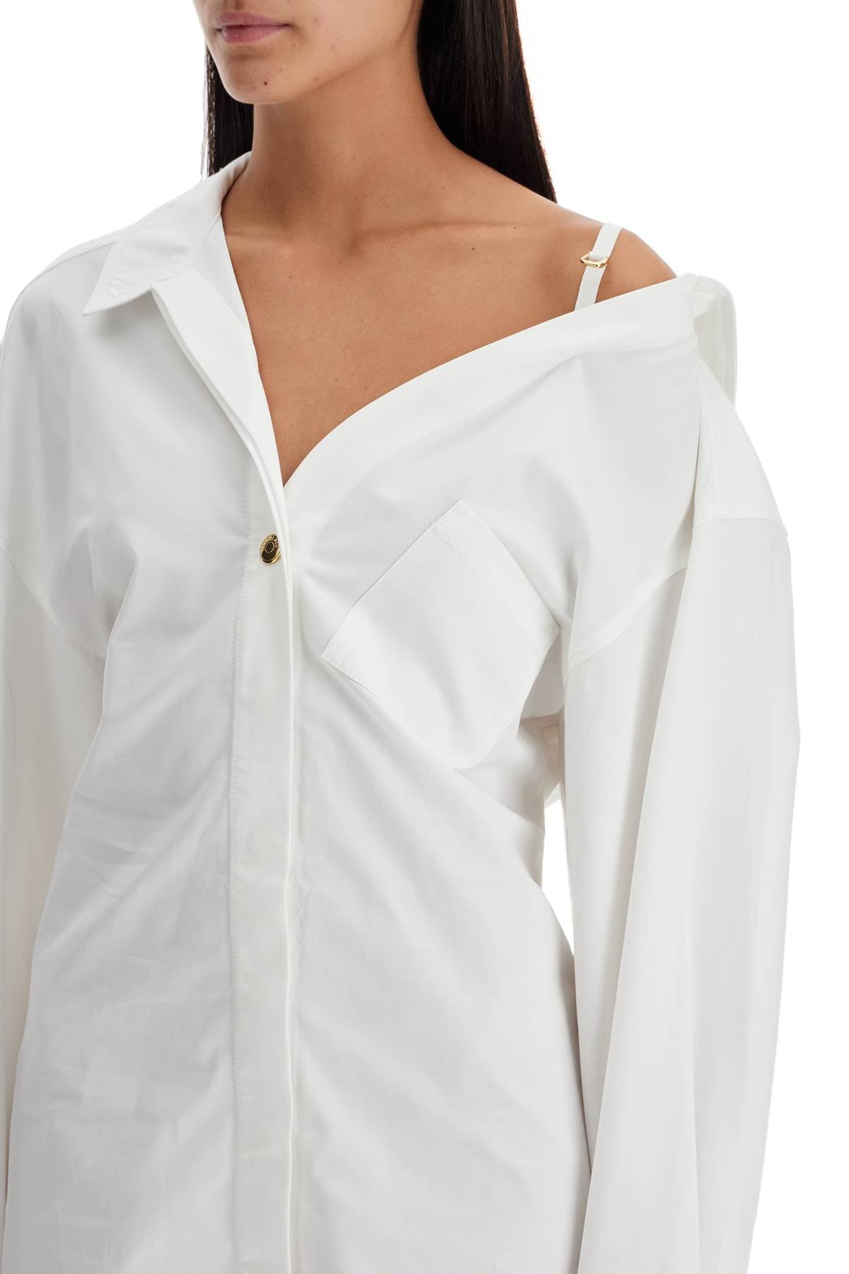 The Mini Shirt Dress 'la Mini Robe  - White