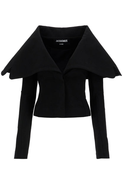 Jersey Blazer 'the Jacket Vest  - Black