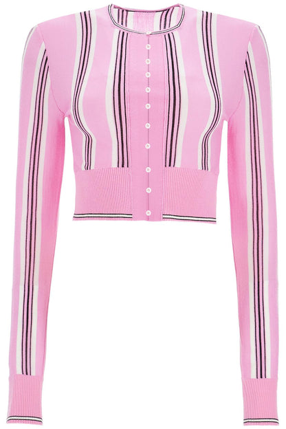 'cropped Beach Cardigan'  - Pink